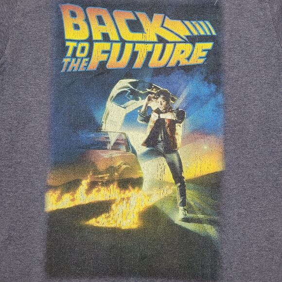 Back-to-the-Future Shirt Womens Medium 18x25 Gray - Picture 10 of 11